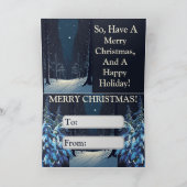 Vakantiekaart Aankondiging (Binnen)