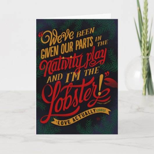 Vakantiekaart: "Liefde eigenlijk" — nationalistisc Aankondiging (Voorkant)