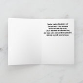 Vakantiekaart met speciale inscriptie feestdagen kaart (Binnen)