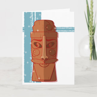 Vakantiekaart - "Santa Tiki-Baby" Feestdagen Kaart