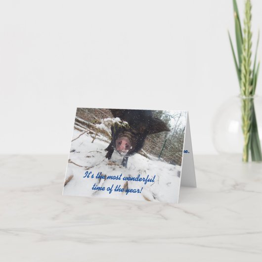 Vakantiekaart voor feestdagen kaart (Voorkant)