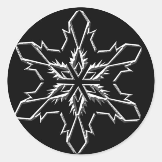 Vakantiekaarten Ronde Sticker (Voorkant)