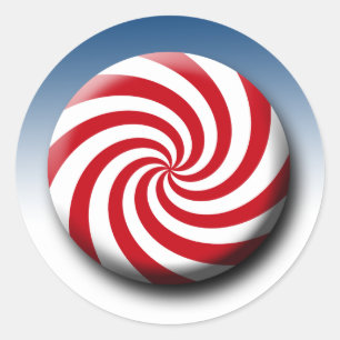 Vakantiekaartkaartjes voor harde Snoepjes Ronde Sticker