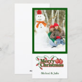 Vakantieknopkaart Feestdagenkaart (Voorkant / Achterkant)