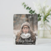 Vakantieknopkaart | Moderne kerst (Staand voorkant)