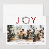 Vakantieknopkaart | Moderne kerst Kaart (Voorkant / Achterkant)