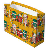 Vakantiekoffie - Gele grote cadeautas (Achterkant Gekanteld)