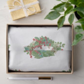 Vakantiekrans Zakelijk Logo Kerst Tissuepapier (Geschenk)