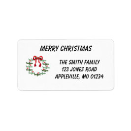 Vakantielabels voor Up and Away Wreath Etiket