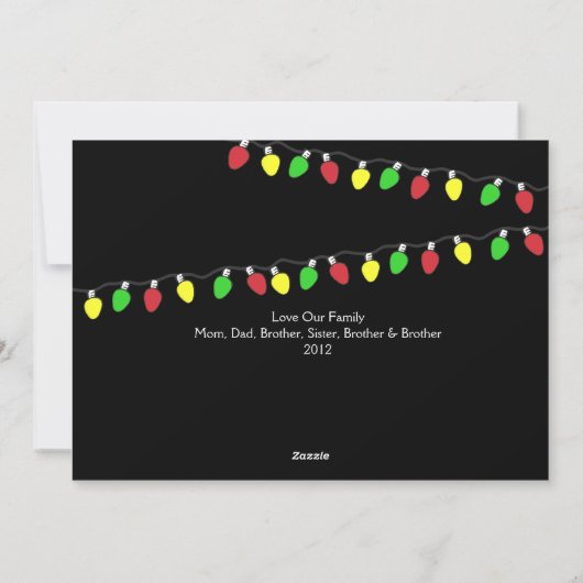 Vakantielichten Foto Flat Kaart (Achterkant)