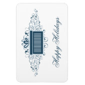 Vakantiemannen Cadeau Rechthoek Magnet, Blauw Magneet (Verticaal)