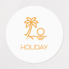 Vakantiemanner/organisatiesticker/labels Labels