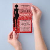 Vakantiembrochure voor de Mode van feestdagen, rod Flyer (Hand)