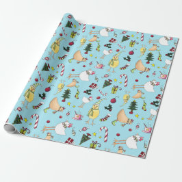 Vakantiemerkkippen Gift Wrap Cadeaupapier