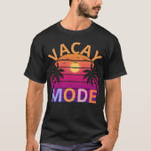 Vakantiemodus Geactiveerde vakantie Zomer T-shirt (Voorkant)