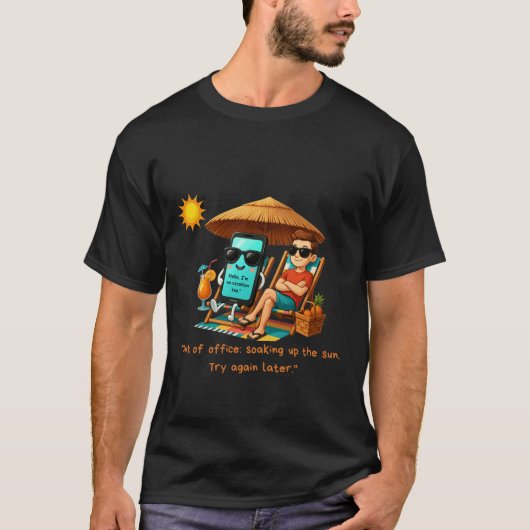 Vakantiemodus T-shirt voor Man (Voorkant)