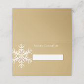 Vakantienaam Plaats kaart Snowflake (Buitenkant ongevouwen)