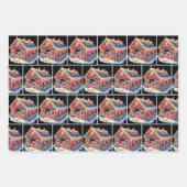 Vakantiepaard Leuke Kerst Inpakpapier Vel (Voorkant 3)