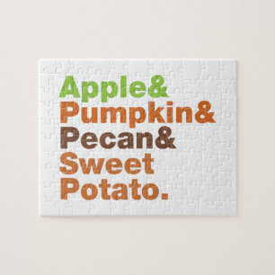 Vakantiepies ~ Feestive Xmas Thanksgiving Kerstmis Legpuzzel