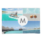 Vakantiepilkassen met vier foto's kussensloop (Voorkant-Rechts)