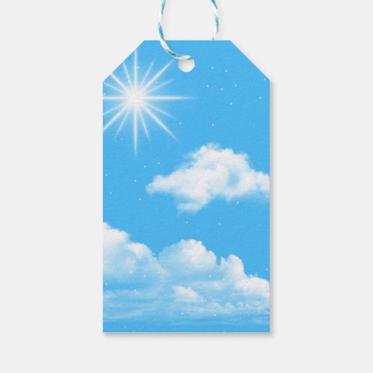 Vakantiepinguïns Cadeaulabel (Achterkant)