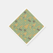 Vakantiepomp en gift Silhouettes Servet (Hoek)