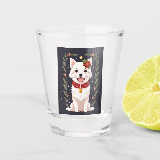 Vakantiepuppy Shot Glas (Voorkant)
