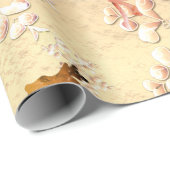 Vakantierrendieren Snowflakes op Roos Gold Cadeaupapier (Rol Hoek)