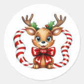 Vakantierrendierziekte Ronde Sticker (Voorkant)