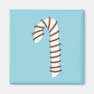 Vakantieseizoen Artistic Candy Cane Magneet