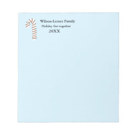 Vakantieseizoen Artistic Candy Cane Notitieblok