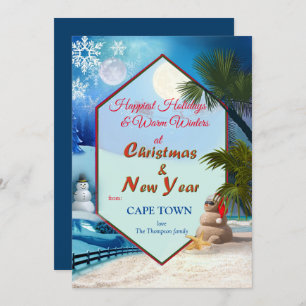 Vakantieseizoenen tijdens de winter en de zomer kaart