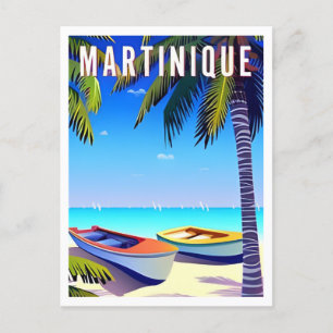 vakantiestrand van Martinique Briefkaart