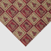 Vakantietbomen in Cheetah Print en Red Tissuepapier (Detail)