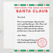 Vakantietekst van Santa Feestdagenkaart (Voorkant / Achterkant)
