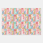 Vakantieters in het wit inpakpapier vel (Voorkant 3)