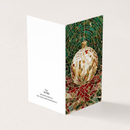 Vakantiethema Kerstversiering Kaart