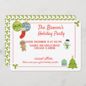 Vakantietpartij Bedankkaart (Voorkant / Achterkant)