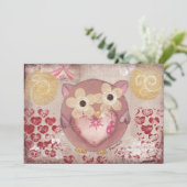 Vakantieuil Feestdagenkaart (Staand voorkant)