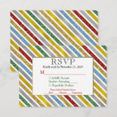 Vakantievakantie RSVP Wedding Response Meal Choice (Voorkant / Achterkant)