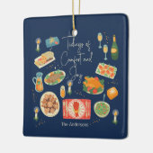 Vakantievakdag en feestdagen keramisch ornament (Links)