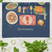 Vakantievakdag en feestdagen theedoek (Gevouwen)