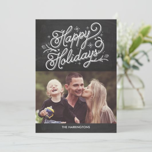 Vakantievakkaarten voor feestdagen - Prettige fees Feestdagenkaart (Staand voorkant)