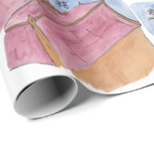 Vakantievlek & Groet #1 (Kerstmis) Cadeaupapier (Rol Hoek)