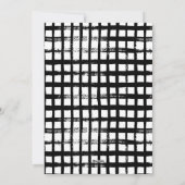 Vakantievloeistof zwarte penseelplaat 4 Fotokaart Feestdagenkaart (Achterkant)