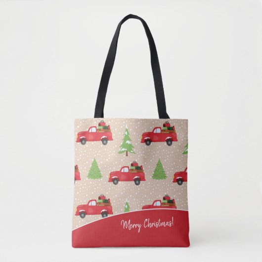 Vakantievorming met  feestelijke kerstavond draagtas (Voorkant)
