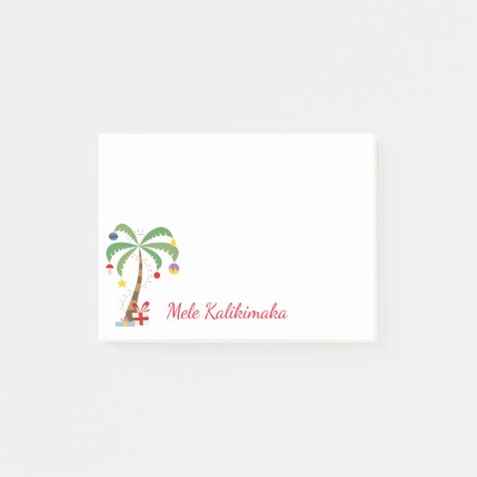 Vakantievorming Post-it-Notes-Mele Kalikimaka Post-it® Notes (Voorkant)