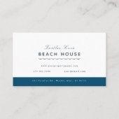 Vakantiewoningen in Beach House B&B Retro Photo Visitekaartje (Achterkant)