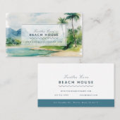 Vakantiewoningen in Beach Scape Beach House Visitekaartje (Voorkant / Achterkant)