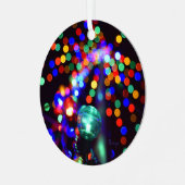 Vakantiewoningen in Bokeh Metalen Ornament (Voorkant links)